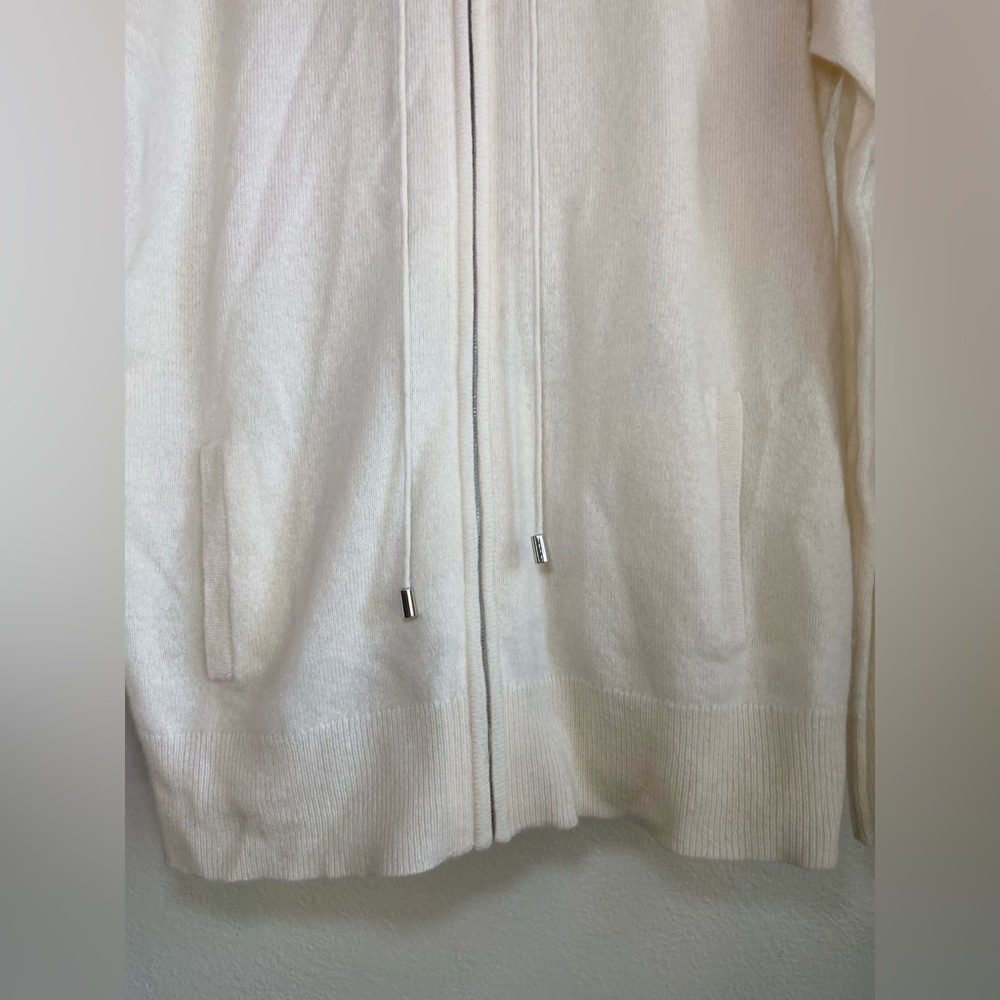 White and Warren Cashmere Zip Hoodie -S - Picture 6 of 16